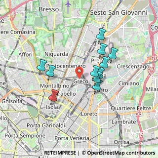 Mappa Via Giuseppe Bottelli, 20125 Milano MI, Italia (1.51909)