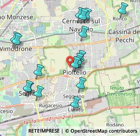 Mappa Viale S. Francesco, 20096 Pioltello MI, Italia (2.08294)