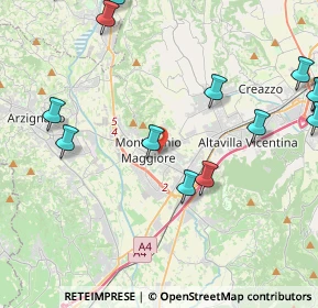 Mappa 36075 Montecchio Maggiore VI, Italia (5.97438)
