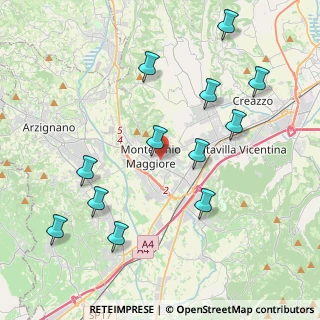 Mappa 36075 Montecchio Maggiore VI, Italia (4.43333)