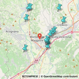 Mappa 36075 Montecchio Maggiore VI, Italia (3.96308)