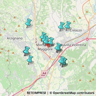 Mappa 36075 Montecchio Maggiore VI, Italia (3.07333)