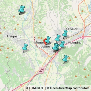 Mappa 36075 Montecchio Maggiore VI, Italia (3.9125)
