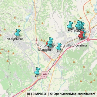 Mappa 36075 Montecchio Maggiore VI, Italia (4.60714)