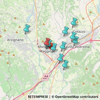 Mappa 36075 Montecchio Maggiore VI, Italia (2.77833)
