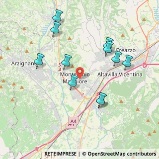 Mappa 36075 Montecchio Maggiore VI, Italia (4.00818)