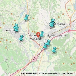 Mappa 36075 Montecchio Maggiore VI, Italia (3.82667)