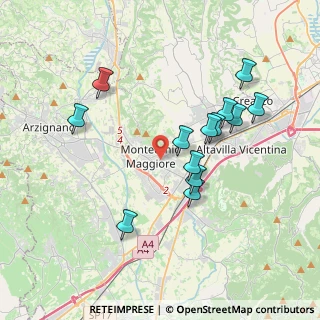 Mappa 36075 Montecchio Maggiore VI, Italia (3.59462)