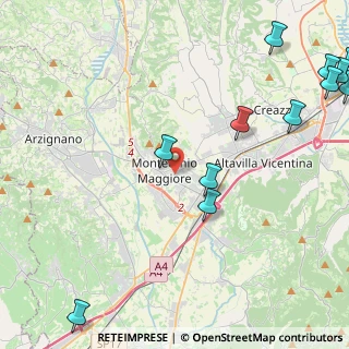 Mappa 36075 Montecchio Maggiore VI, Italia (6.98133)