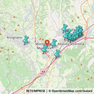 Mappa 36075 Montecchio Maggiore VI, Italia (4.2475)