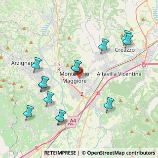 Mappa 36075 Montecchio Maggiore VI, Italia (4.49846)