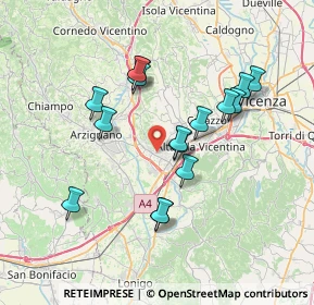 Mappa 36075 Montecchio Maggiore VI, Italia (6.57313)