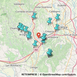 Mappa 36075 Montecchio Maggiore VI, Italia (6.97353)