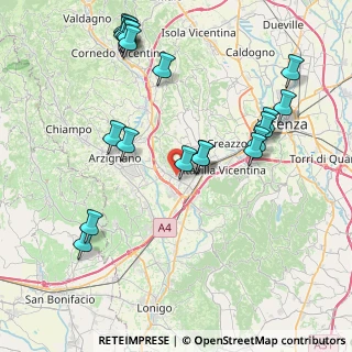 Mappa 36075 Montecchio Maggiore VI, Italia (9.2285)