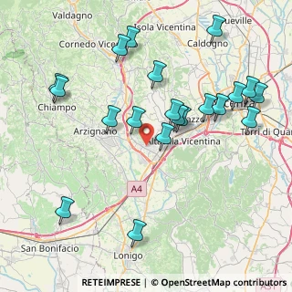 Mappa 36075 Montecchio Maggiore VI, Italia (8.802)