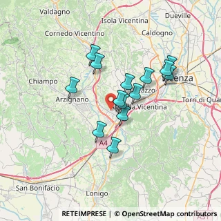 Mappa 36075 Montecchio Maggiore VI, Italia (5.70571)