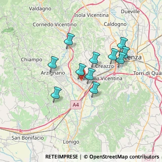 Mappa 36075 Montecchio Maggiore VI, Italia (6.05364)