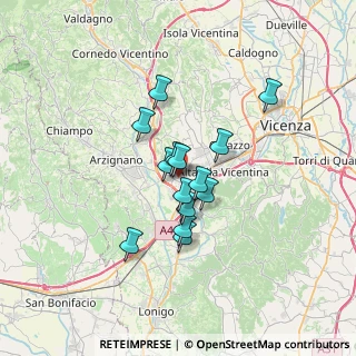 Mappa 36075 Montecchio Maggiore VI, Italia (4.79786)