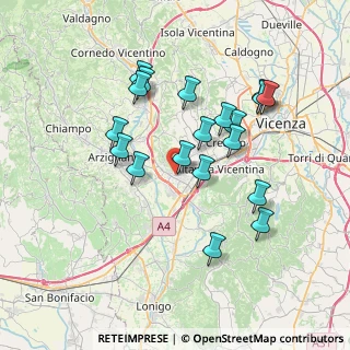 Mappa 36075 Montecchio Maggiore VI, Italia (6.85632)