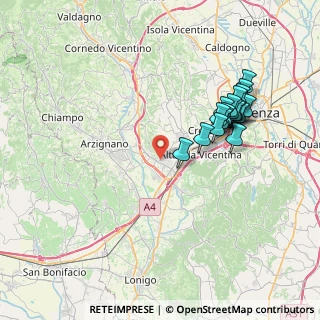 Mappa 36075 Montecchio Maggiore VI, Italia (7.47947)