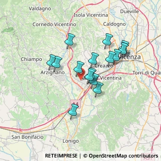 Mappa 36075 Montecchio Maggiore VI, Italia (6.02438)