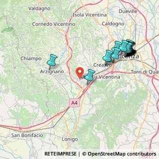 Mappa 36075 Montecchio Maggiore VI, Italia (9.6895)