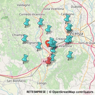 Mappa 36075 Montecchio Maggiore VI, Italia (6.52556)