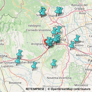 Mappa 36075 Montecchio Maggiore VI, Italia (14.557)