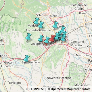 Mappa 36075 Montecchio Maggiore VI, Italia (10.25467)