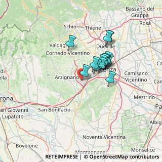 Mappa 36075 Montecchio Maggiore VI, Italia (10.35154)