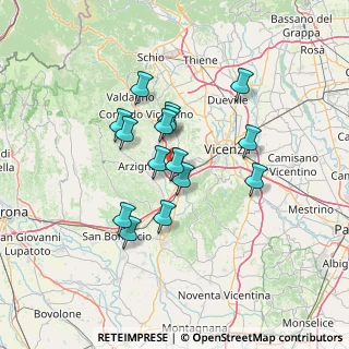 Mappa 36075 Montecchio Maggiore VI, Italia (11.116)