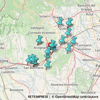 Mappa 36075 Montecchio Maggiore VI, Italia (11.57632)
