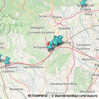 Mappa 36075 Montecchio Maggiore VI, Italia (18.25167)