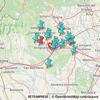 Mappa 36075 Montecchio Maggiore VI, Italia (9.94625)