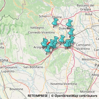 Mappa 36075 Montecchio Maggiore VI, Italia (8.83154)