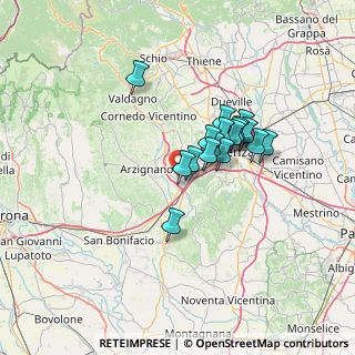 Mappa 36075 Montecchio Maggiore VI, Italia (9.95235)