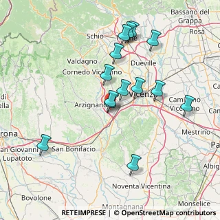Mappa 36075 Montecchio Maggiore VI, Italia (14.72)