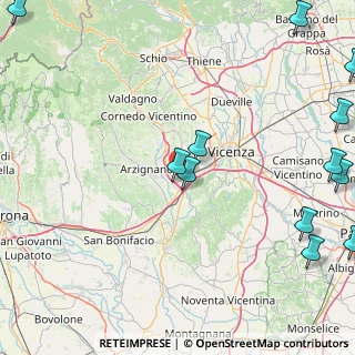 Mappa 36075 Montecchio Maggiore VI, Italia (25.85417)