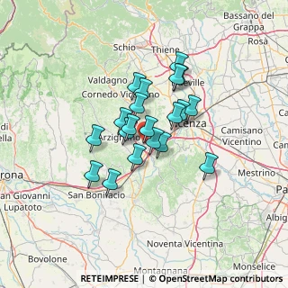 Mappa 36075 Montecchio Maggiore VI, Italia (9.543)