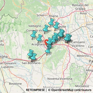 Mappa 36075 Montecchio Maggiore VI, Italia (10.368)