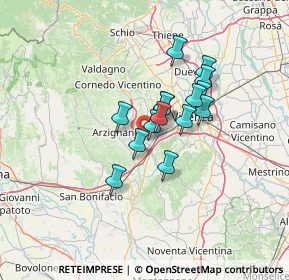 Mappa 36075 Montecchio Maggiore VI, Italia (9.25267)
