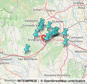 Mappa 36075 Montecchio Maggiore VI, Italia (8.73357)