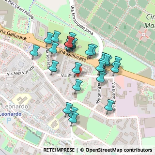Mappa Via Adolfo Consolini, 20151 Milano MI, Italia (0.21111)