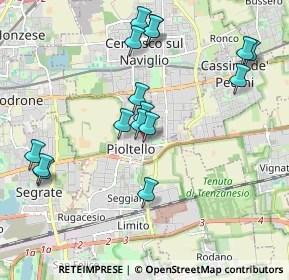 Mappa Via Bellini, 20096 Pioltello MI, Italia (2.02938)