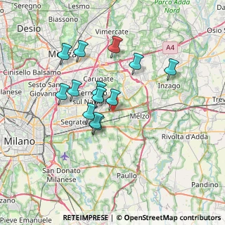 Mappa Centro Commerciale Acquario, 20060 Vignate MI, Italia (6.04615)