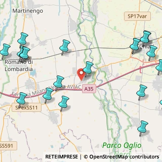 Mappa Via Francia, 24054 Calcio BG, Italia (6.258)