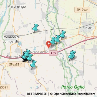 Mappa Via Francia, 24054 Calcio BG, Italia (4.24056)