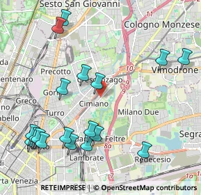 Mappa Via Civitavecchia, 20132 Milano MI, Italia (2.50111)