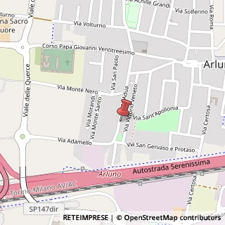Mappa Via Adua, 25A, 20010 Arluno, Milano (Lombardia)