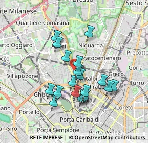 Mappa Via Giovanni Bovio, 20159 Milano MI, Italia (1.5195)